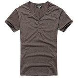 T-shirt with a V-neck