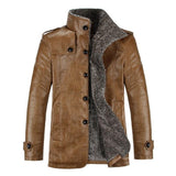 Retro Windproof PU Leather Jacket