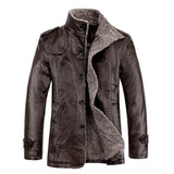 Retro Windproof PU Leather Jacket