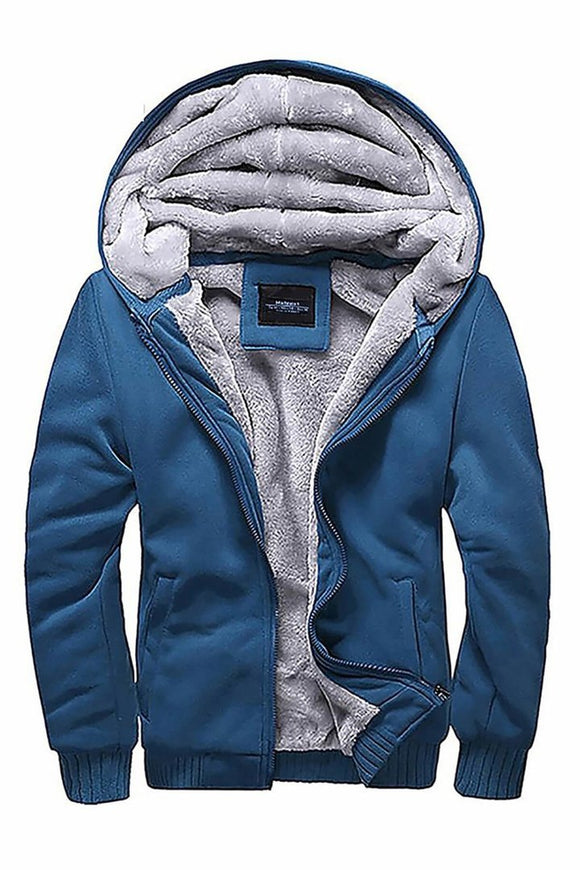 Fashion Fur Fleece Hooded Coat