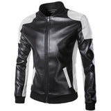 White PU leather Jacket