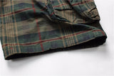 Plaid Cargo Casual  Shorts