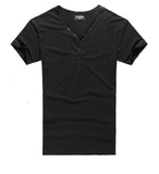 T-shirt with a V-neck