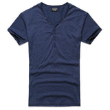 T-shirt with a V-neck