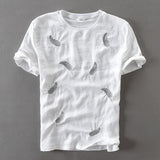 Casual cotton linen T-shirt