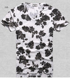 Retro Style Flower Print T-Shirt (2 colors)