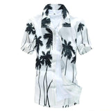 Hawaiian  Short Sleeve Shirt (Palms)