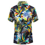 Short Sleeve Hawaiian Shirt  (Floral Printing)