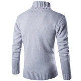 Jacquard Turtleneck High Lapel Sweater