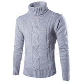 Jacquard Turtleneck High Lapel Sweater