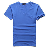 Casual  Basic V-Neck  T-Shirt