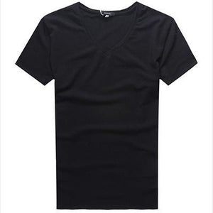 Casual  Basic V-Neck  T-Shirt