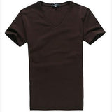 Casual  Basic V-Neck  T-Shirt