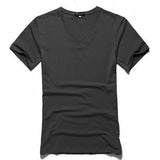 Casual  Basic V-Neck  T-Shirt