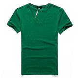 Casual  Basic V-Neck  T-Shirt