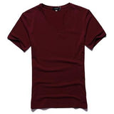 Casual  Basic V-Neck  T-Shirt