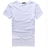 Casual  Basic V-Neck  T-Shirt