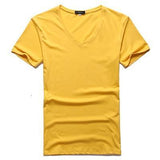 Casual  Basic V-Neck  T-Shirt