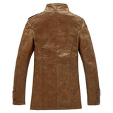 Retro Windproof PU Leather Jacket