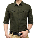 Military Style Long Sleeve Shirt