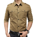 Military Style Long Sleeve Shirt