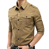 Military Style Long Sleeve Shirt