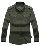 Military Style Long Sleeve Shirt