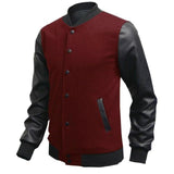 Spring Fashion Baseball Windbreaker (Wine Red)