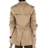 Classic Double Breasted Mens Trench
