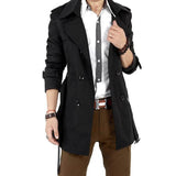 Classic Double Breasted Mens Trench