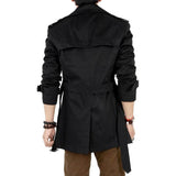Classic Double Breasted Mens Trench