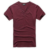 T-shirt with a V-neck