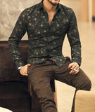 Vintage Style long sleeve shirt (Black)