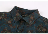 Vintage Style long sleeve shirt (Blue)
