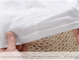 White linen T-shirt with a Tree print