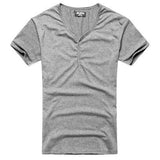 T-shirt with a V-neck