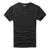 T-shirt with a V-neck