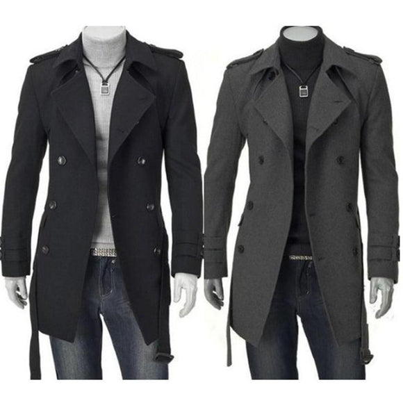 Fashion Jackets Faux Wool Trench