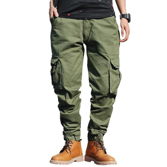 Narrowed cargo jogger pants