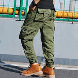 Narrowed cargo jogger pants