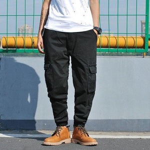 Narrowed cargo jogger pants