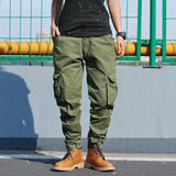 Narrowed cargo jogger pants