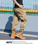 Narrowed cargo jogger pants