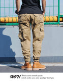 Narrowed cargo jogger pants