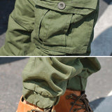 Narrowed cargo jogger pants