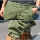 Narrowed cargo jogger pants