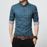 Slim Fit Plaid Shirt