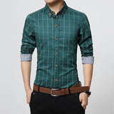 Slim Fit Plaid Shirt