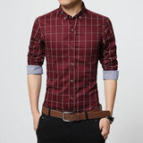 Slim Fit Plaid Shirt