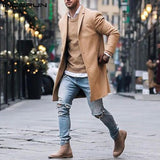 Fashion Men's Long Trench